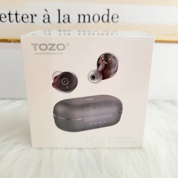 Tozo Active Noise Cancelling Wireless Earbuds, Waterproof Bluetooth Headphones - Picture 2 of 9